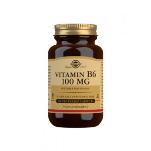 Solgar Vitamine B6 100 mg 100 Gélules Végétales