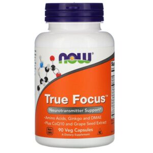 Now Foods True Focus Concentration véritable, 90 Gélules végétales.