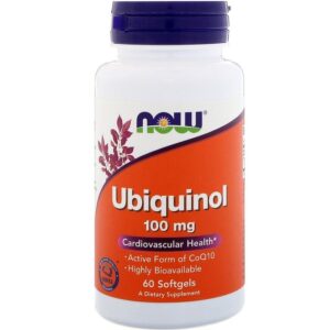 Now Foods Ubiquinol, 100 mg, 60 Gélules