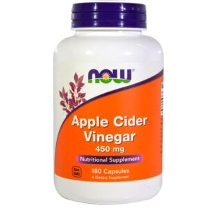 Now Foods Vinaigre de Cidre de Pommes, 450 mg, 180 Caps