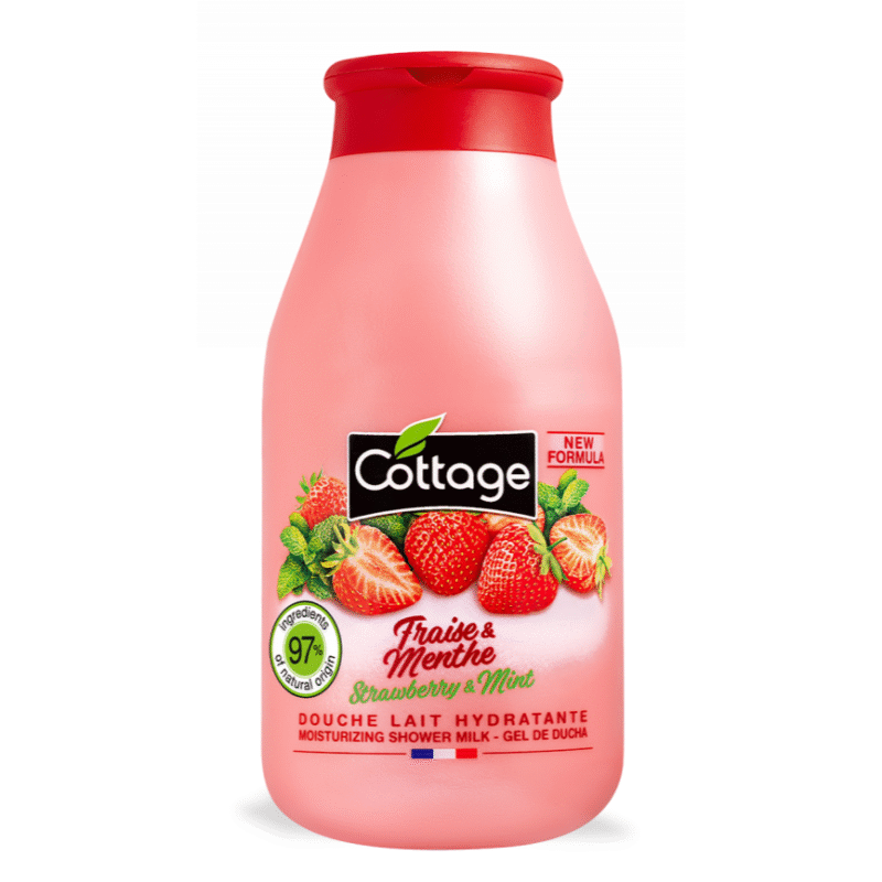 Cottage Douche & Bain Lait Hydratant Fraise & Menthe 250ml
