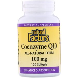 Natural Factors Coenzymes Q10, 100 mg, 120 gélules