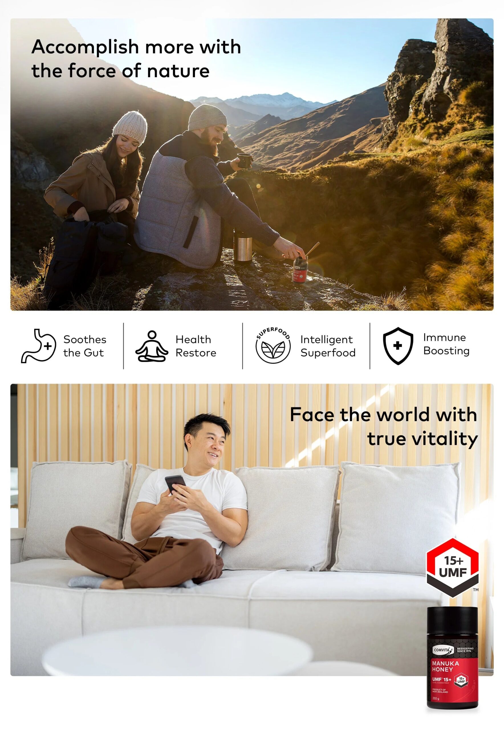 Comvita MGO 514+ (UMF™ 15+) Mānuka Honey – Image 6