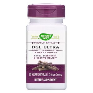 Nature'S Way DGL Ultra, 75 mg, 90 Vegan Capsules