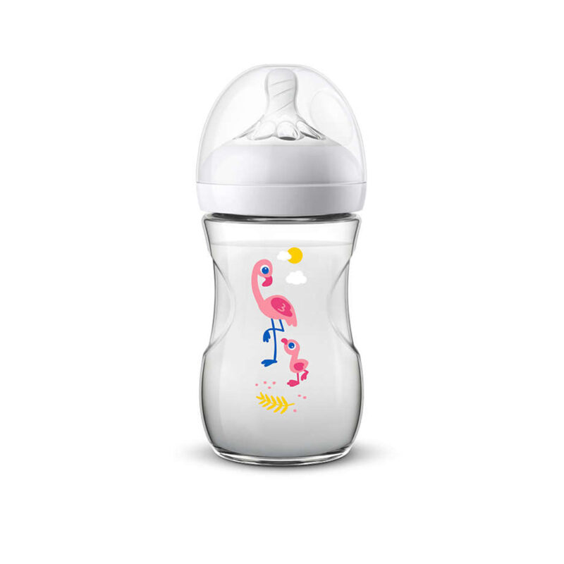 AVENT Biberon Naturel Flaming 260ml +1m Scf070/21 – Image 2