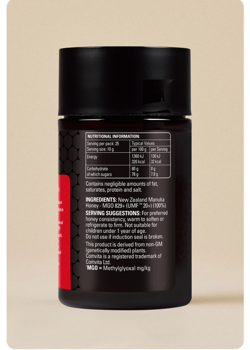 Comvita MGO 829+ (UMF™ 20+) Mānuka Honey – Image 4