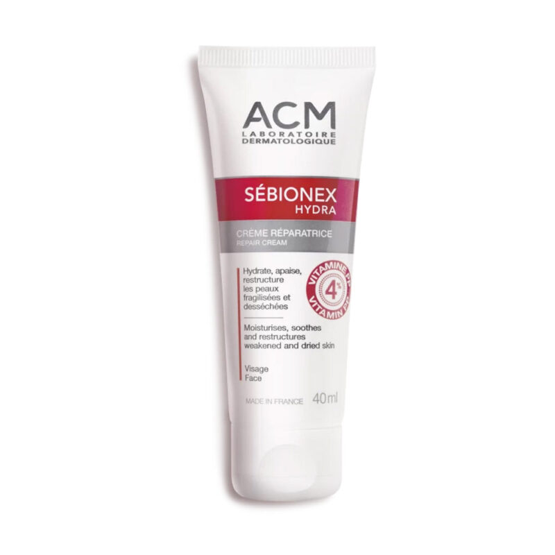 Acm Sébionex Hydra Crème Réparatrice Visage Peaux Fragilisées Et Desséchées 40ml
