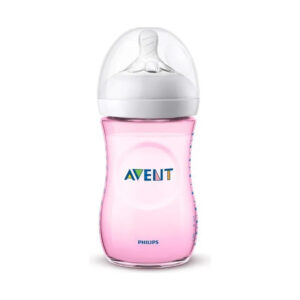 AVENT Biberon Natural Rose 260ml +1m Scf034/17