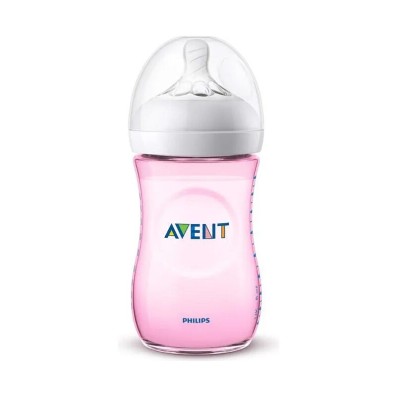 AVENT Biberon Natural Rose 260ml +1m Scf034/17