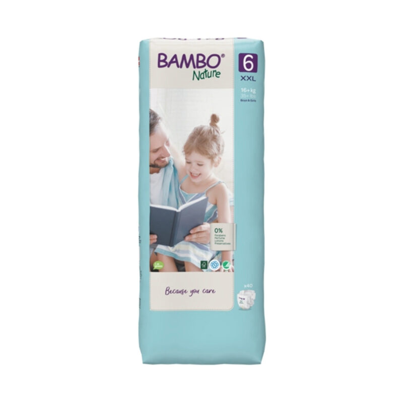 Bambo Nature 40 Couches Ecologiques Jumbo t6 xxl 16+kg