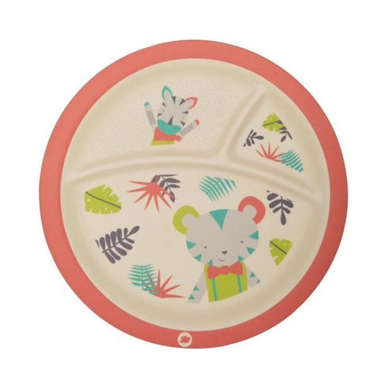 Bébé Confort Assiette En Bambou Avec Compartiments Jungle Vibes +9m