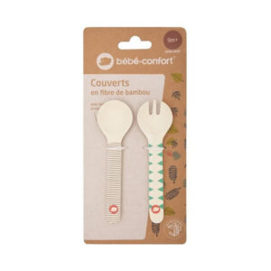 Bébé Confort Couverts D'apprentissage En Bambou Jungle Vibes +9m