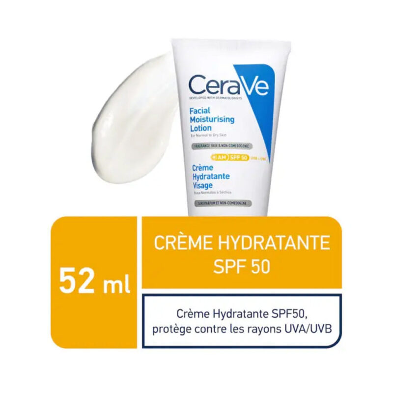 Cerave Crème Hydratante Visage SPF50 52ml