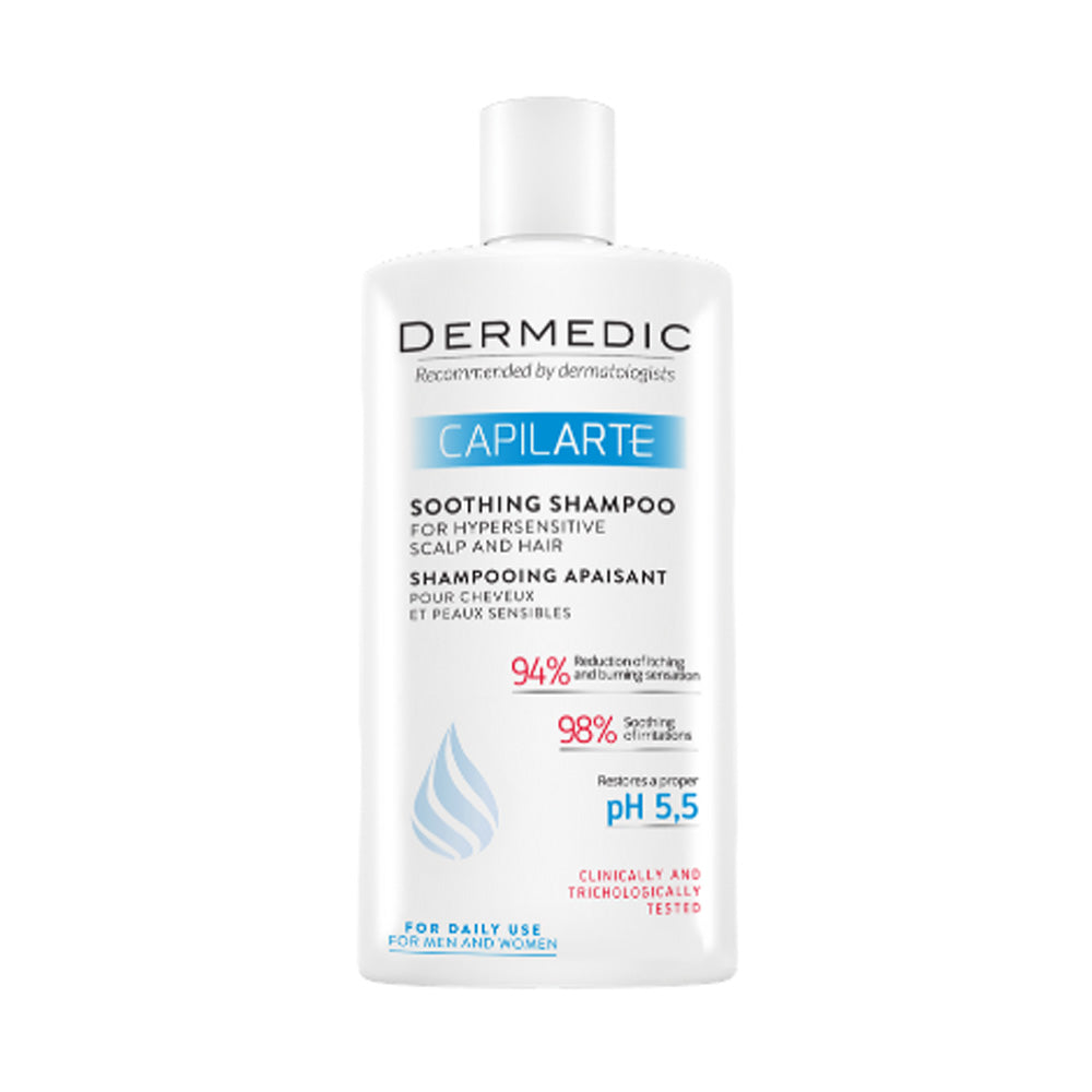 Dermedic Capilarte Shampooing Apaisant Pour Cheveux Et Peaux Sensibles 300ml