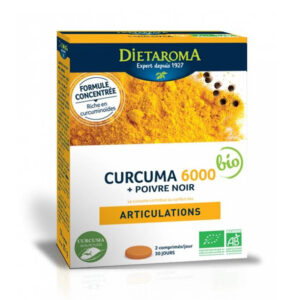 Dietaroma Curcuma 6000 +Poivre Noir 60 Comprimés