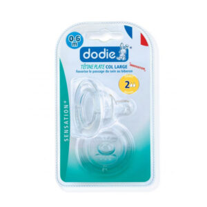 Dodie 2 Flat Teats Sensation+ Wide Neck Flow 2 0-6m