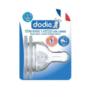 Dodie 2 Tétines Rondes Initiation+ 1 Débits De Tétines Rondes 3 Vitesses 0-6m