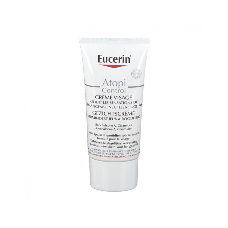 Eucerin Atopicontrol Crème Visage Calmante 12% Oméga 50ml