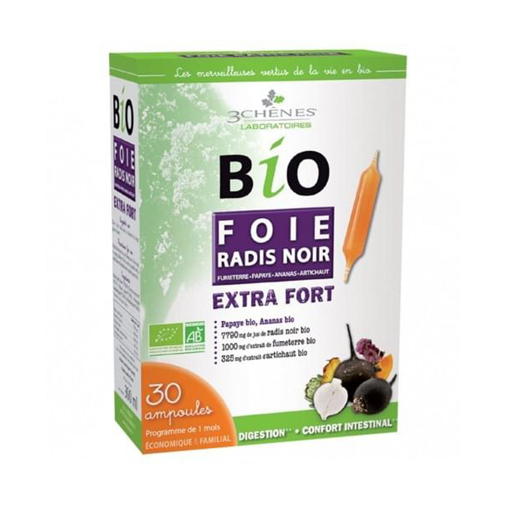 Les 3 Chênes Foie Radis Noir 30 Ampoules*10ml