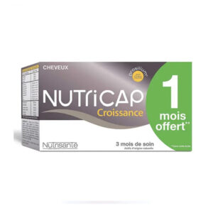Nutricap Nutrisante Croissance Anti-Chute 3 Mois 180 Gélules