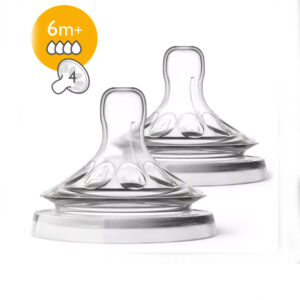 AVENT 2 Tétines Natural Slow +6m scf044/27