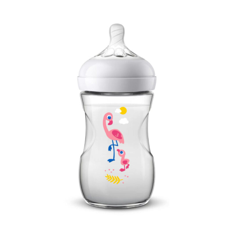 AVENT Biberon Naturel Flaming 260ml +1m Scf070/21