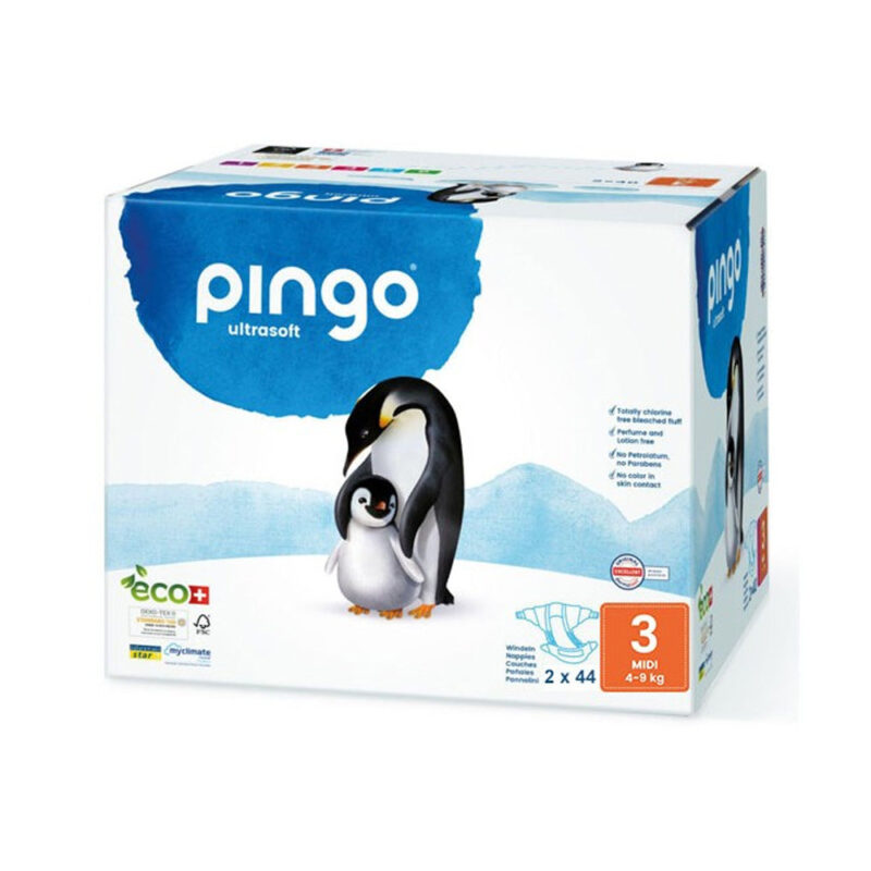 Pingo Couches Écologique Jetables Midi Taille 3 4-9kg – Image 2