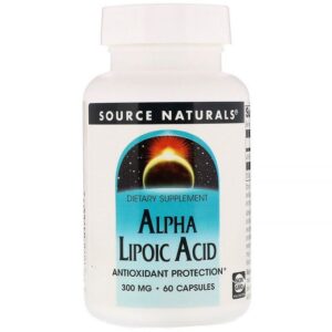 Source Naturals Acide alpha-lipoïque, 300 mg, 60 Gélules