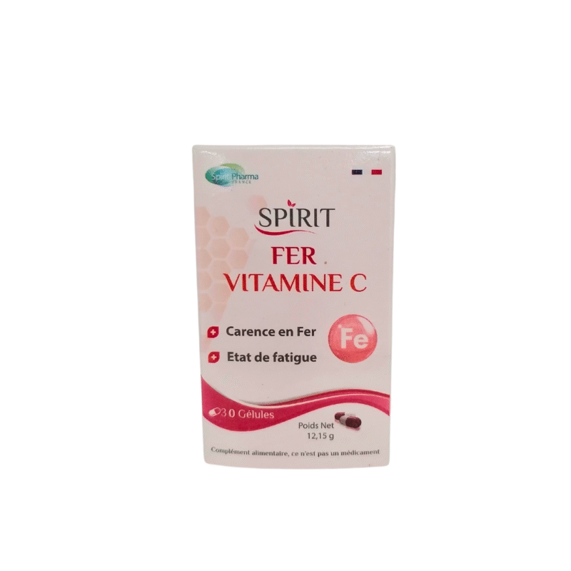 Spirit Fer & vitamine C 30 Gélules