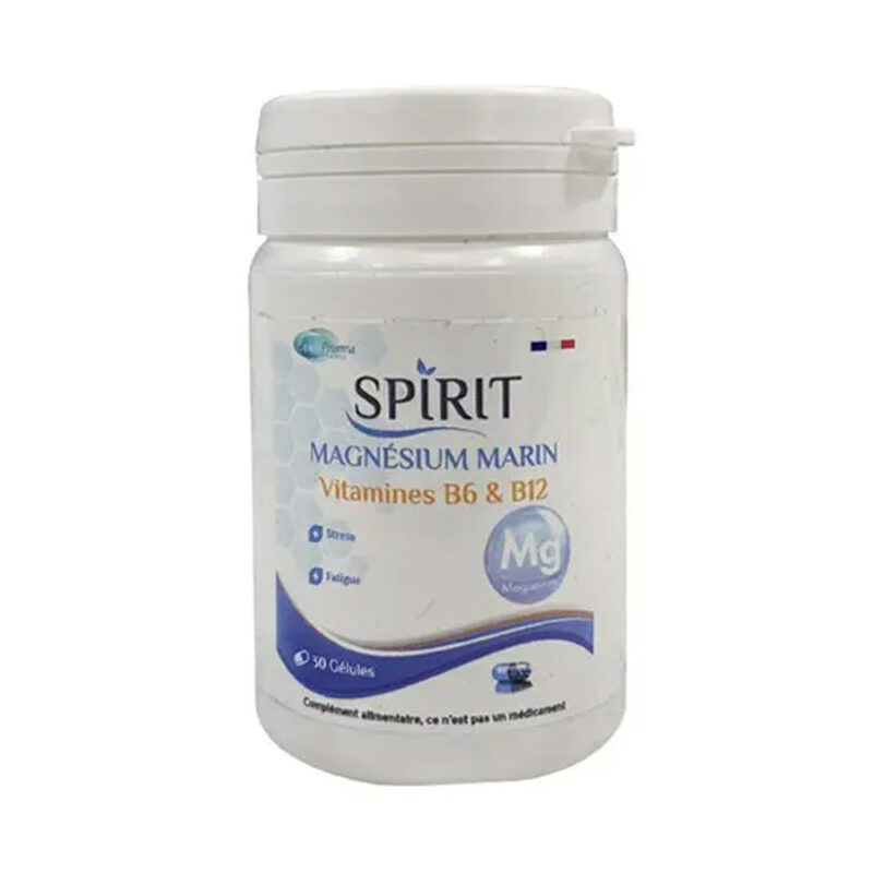 Spirit Magnesium Marin Vitamine B6 Et B12 30 Gélules