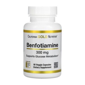 California Gold Nutrition Benfotiamine, 300 mg, 90 capsules végétales