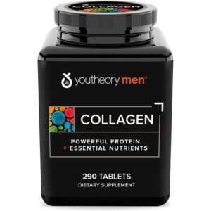 Youtheory Collagène pour hommes, 290 Tablets