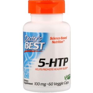 Doctor's BEST 5-HTP, 100 mg, 60 capsules végétariennes.