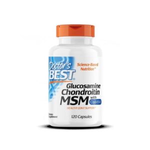 Doctor's BEST Glucosamine, chondroïtine, MSM et OptiMSM, 120 capsules végétariennes