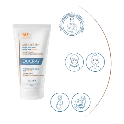 Ducray Fluide Antitaches protecteur SPF50+ MELASCREEN 50 ml – Image 3