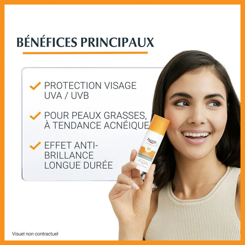 Eucerin Sun Protection Oil Control Gel-Crème SPF50+ 50ml – Image 2