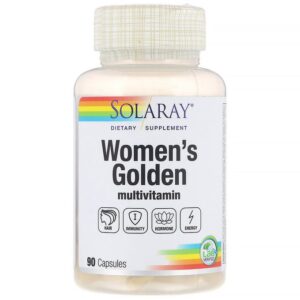 Solaray Femmes Golden, Multivitamine et Minéraux, 90 capsules