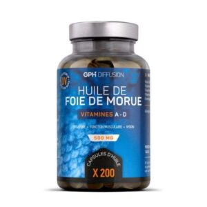 GPH Diffusion Huile De Foie De Morue 500mg 200 Capsules