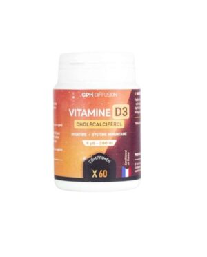 GPH DIFFUSION Vitamine D3 5ug L 60 Comprimés