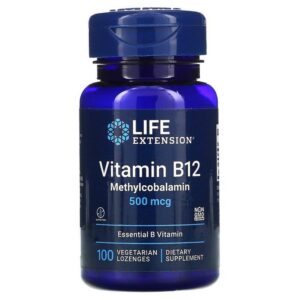 Life Extension Vitamine B12 Méthylcobalamine 500 mcg, 100 pastilles végétariennes