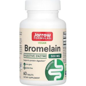 Jarrow Formulas Bromélaïne 500 Mg 1000 GDU, 60 comprimés