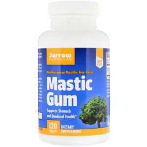 Jarrow Formulas Mastic Gum, Soutient l'estomac, 120 Tablets