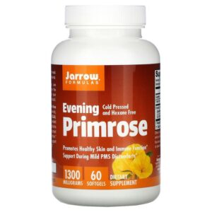 Jarrow Formulas Onagre, 1300 mg, 60 capsules à enveloppe molle