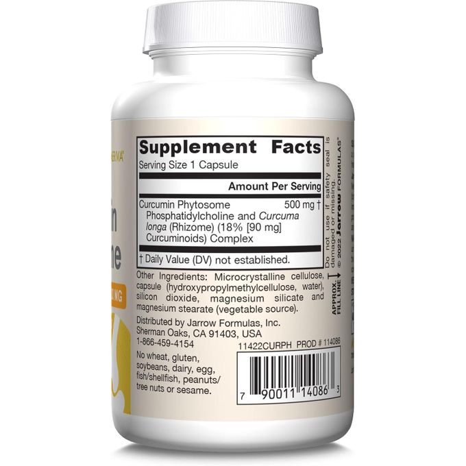 Jarrow Formulas Phytosome de curcumine, 500 mg, 60 capsules – Image 4