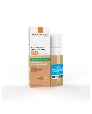La Roche Posay Anthelios UVMUNE 400 Oil Control Gel-Crème SPF50+ Invisible 50ml= EAU THERMALE 50ML OFFERTE