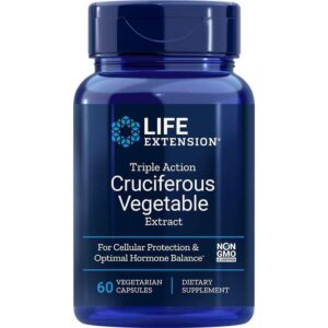 Life Extension Extrait de légumes crucifères à triple action, 60 capsules végétariennes