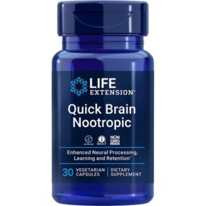 Life Extension Quick Brain Nootropic, 30 capsules végétariennes