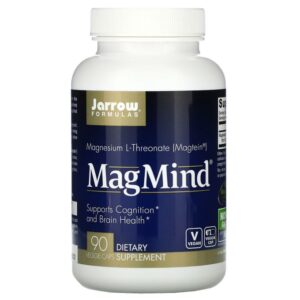Jarrow Formulas MagMind, L-thréonate de magnésium Magtein 90 capsules végétariennes