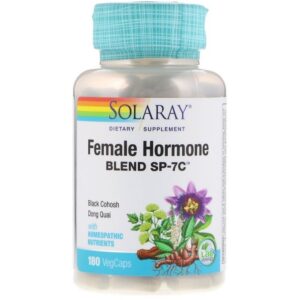 Solaray Mélange d'hormones féminines SP-7C, 180 capsules végétariennes