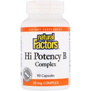 Natural Factors Hi Potency Complexe B, 90 capsules